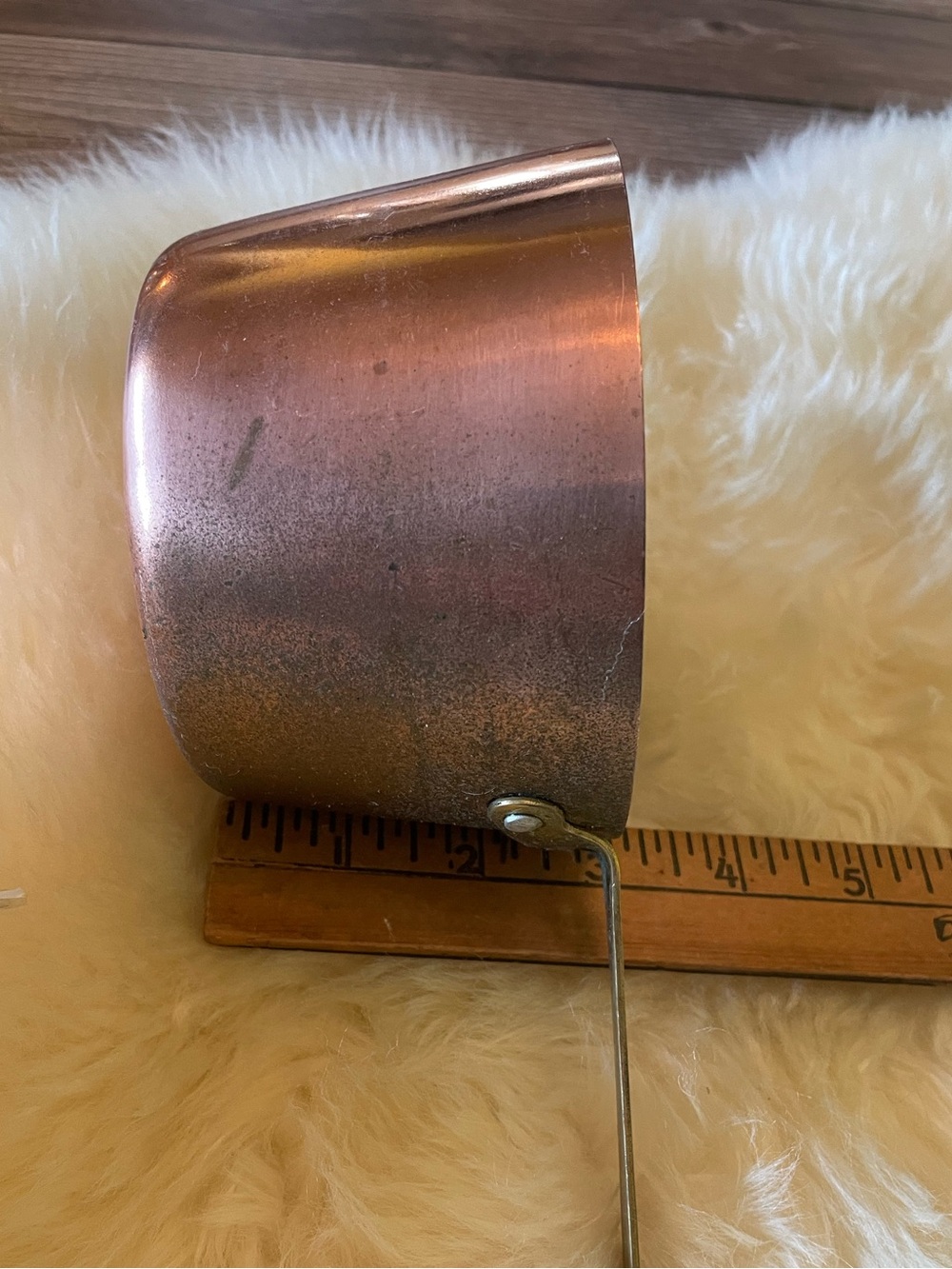 Vintage French Copper Saucepans ~ Set of 2 - Picture 7 of 9